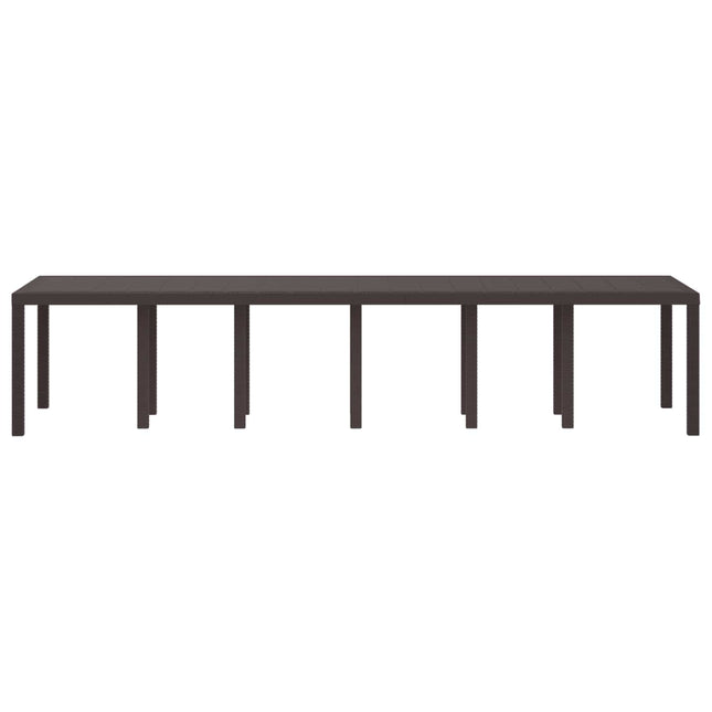 Havemøbel Bord Brun 350 x 100 x 74 cm polyrattan