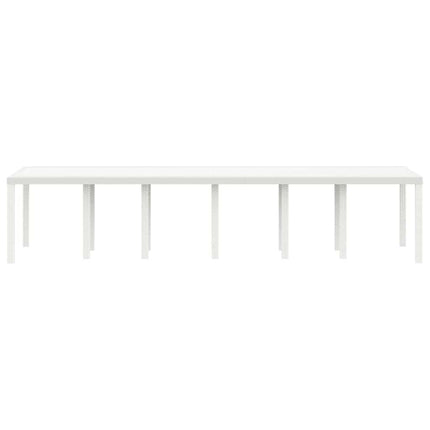 Havemøbel Bord Hvid 350 x 100 x 74 cm polyrattan