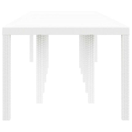 Havemøbel Bord Hvid 350 x 100 x 74 cm polyrattan