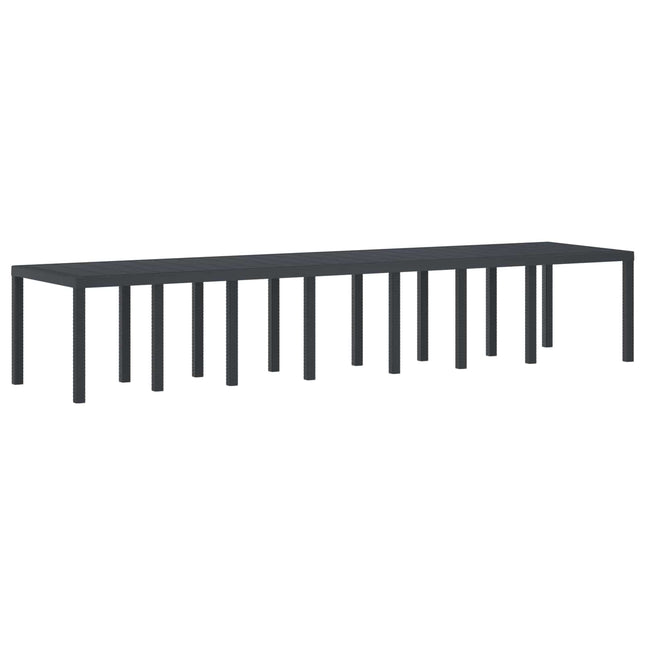 Havemøbel Bord Antracit 400 x 100 x 73 cm polyrattan