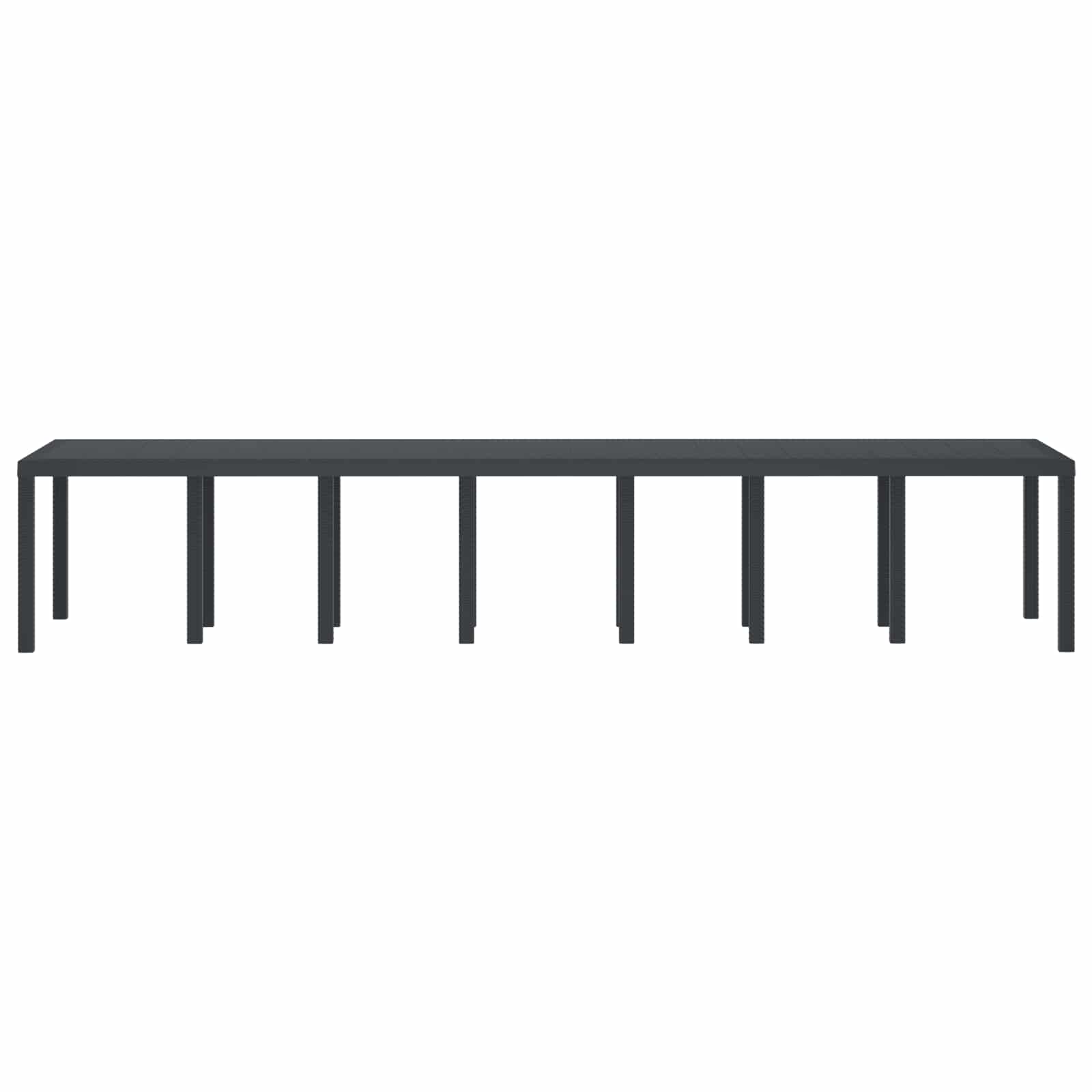 Havemøbel Bord Antracit 400 x 100 x 73 cm polyrattan
