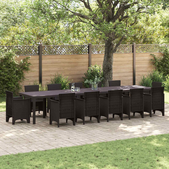 Havemøbel Bord Brun 400 x 100 x 73 cm polyrattan