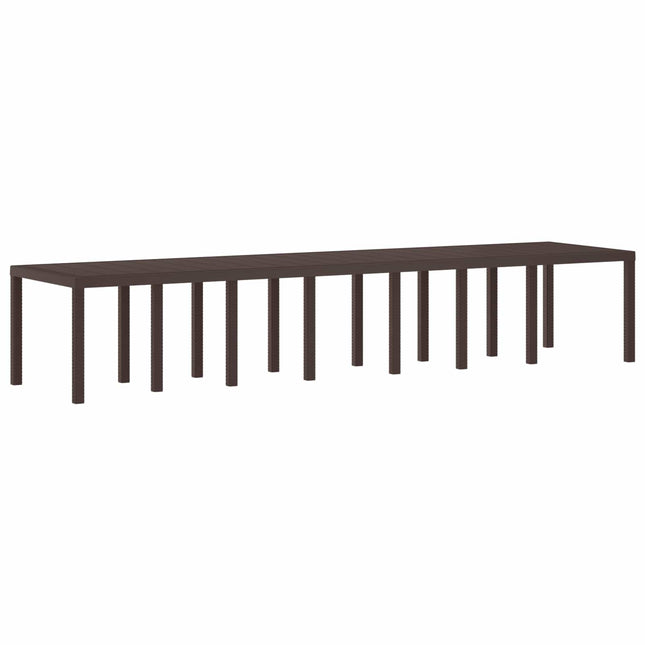 Havemøbel Bord Brun 400 x 100 x 73 cm polyrattan