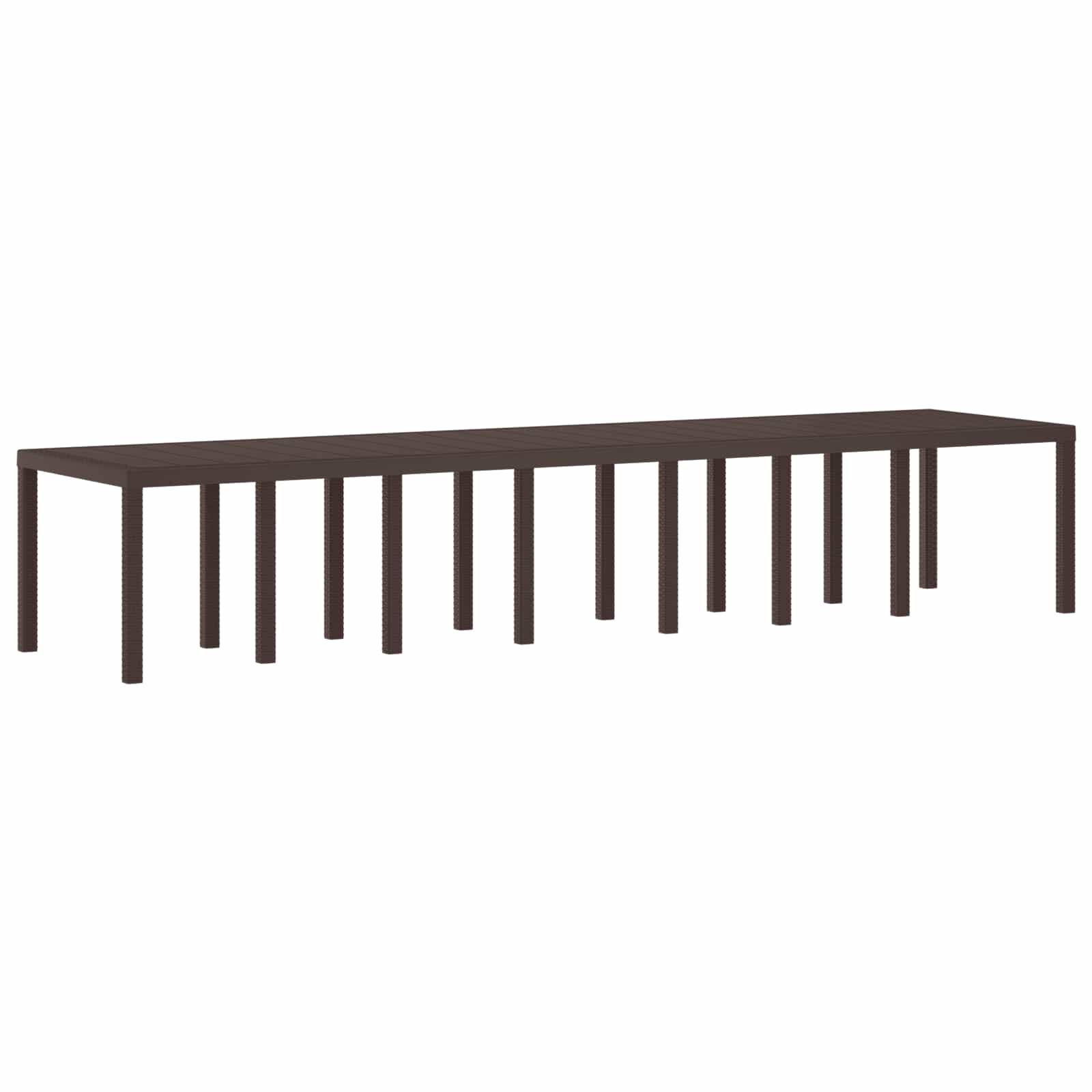 Havemøbel Bord Brun 400 x 100 x 73 cm polyrattan