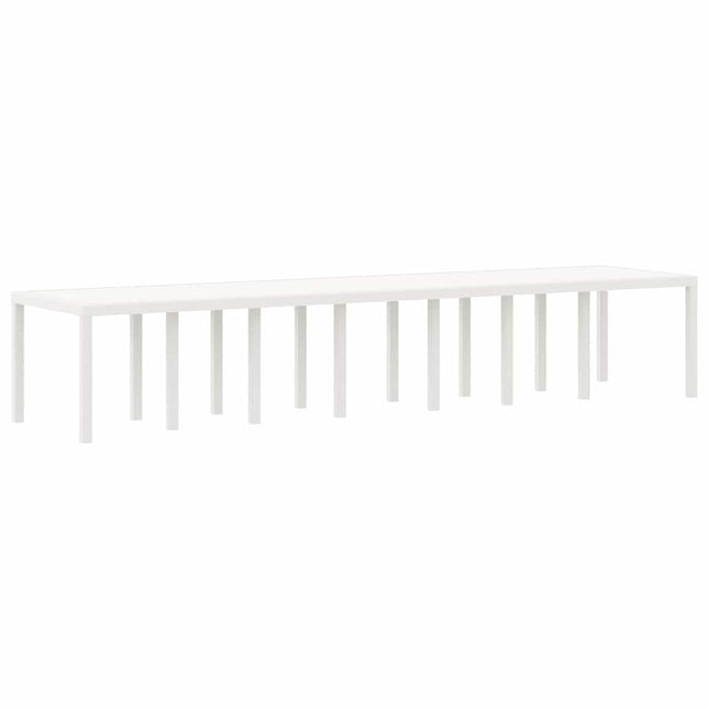 Havemøbel Bord Hvid 400 x 100 x 73 cm polyrattan