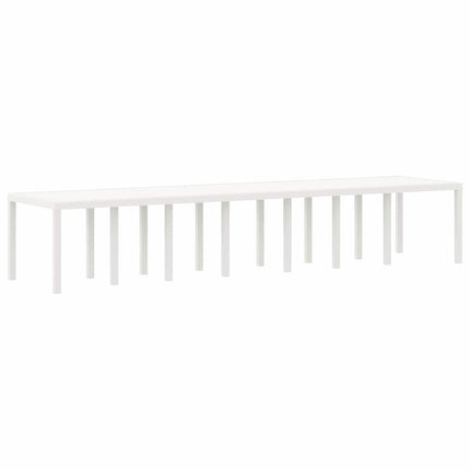Havemøbel Bord Hvid 400 x 100 x 73 cm polyrattan