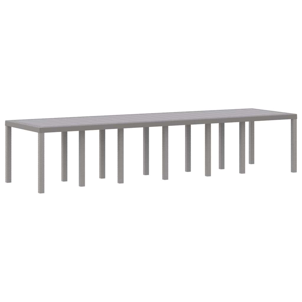 Have Spisebordssæt 15 pcs Lysegrå Polt rattan