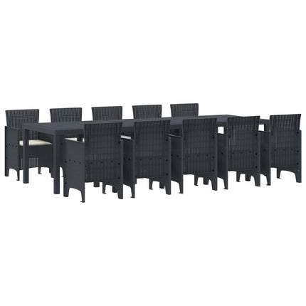 Have Spisebordssæt 11 stk. Anthracite og Creme
