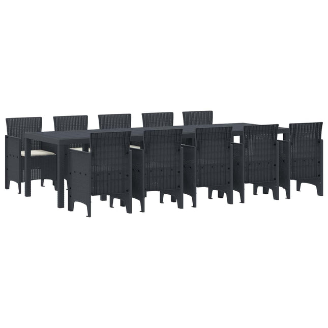 Have Spisebordssæt 11 stk. Anthracite og Creme