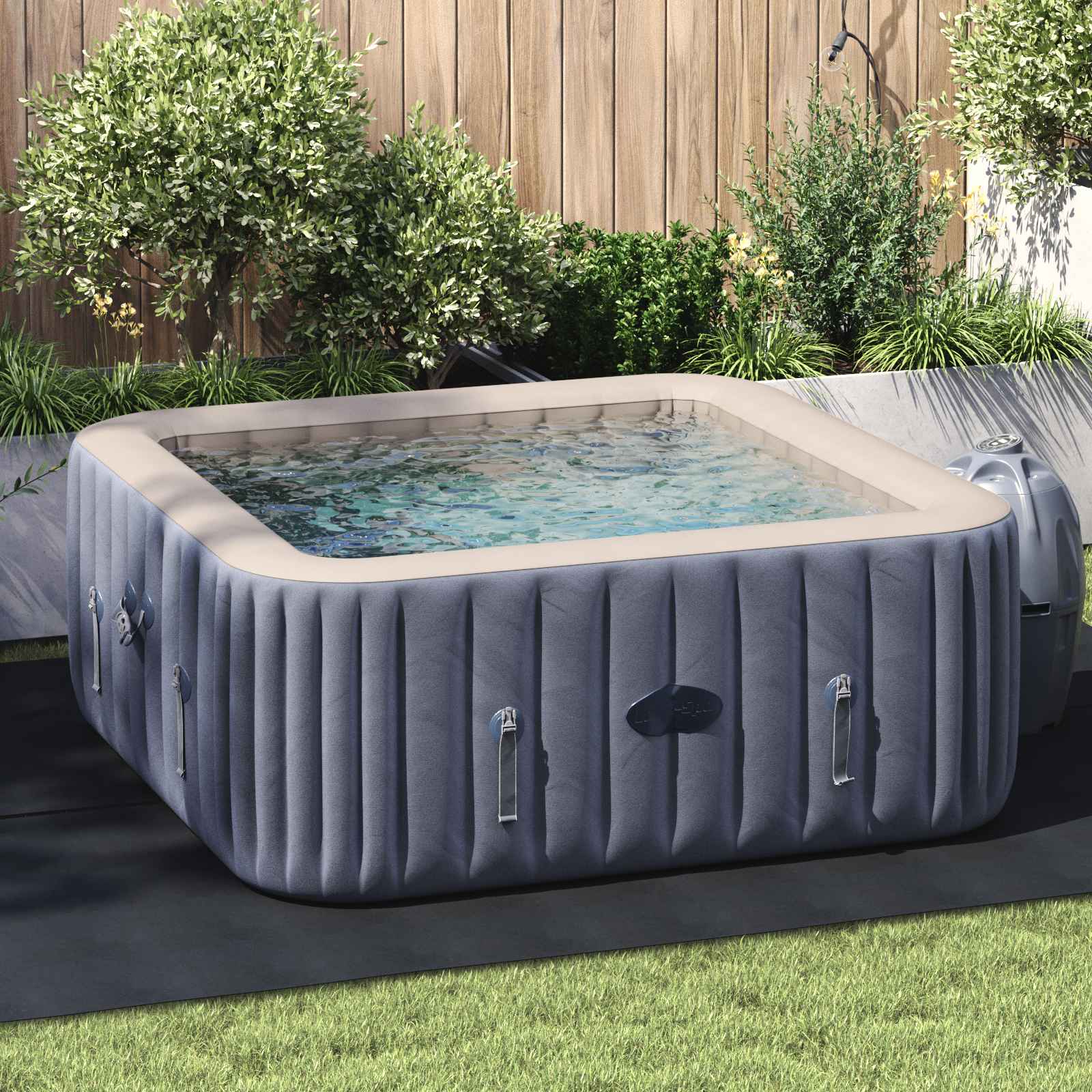 Pool Bundark Sort 300 x 220 x 0,1 cm Non-woven stof