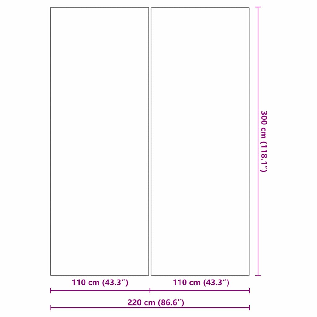 Pool Bundark Andet Sort 300 x 220 cm Polyester geotekstil