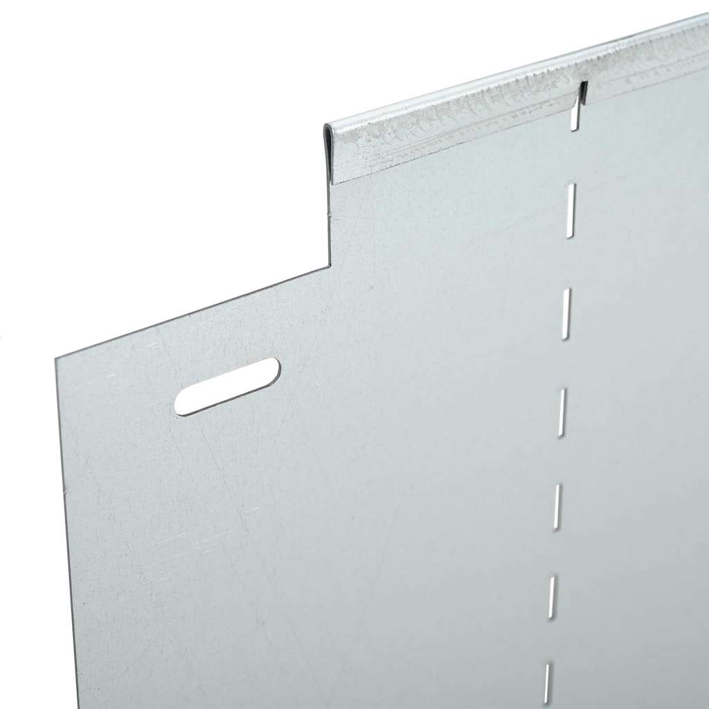 Plænekanter 5 pcs Sølv 100 x 25 x 0,07 cm Galvaniseret stål
