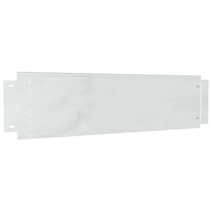 Plænekanter 5 stk. 100 x 25 x 0,07 cm Galvaniseret stål Sølv