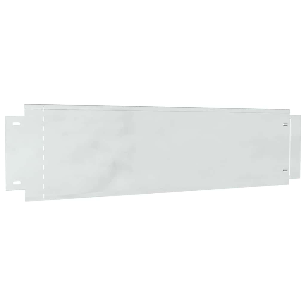 Plænekanter 5 pcs Sølv 100 x 25 x 0,07 cm Galvaniseret stål
