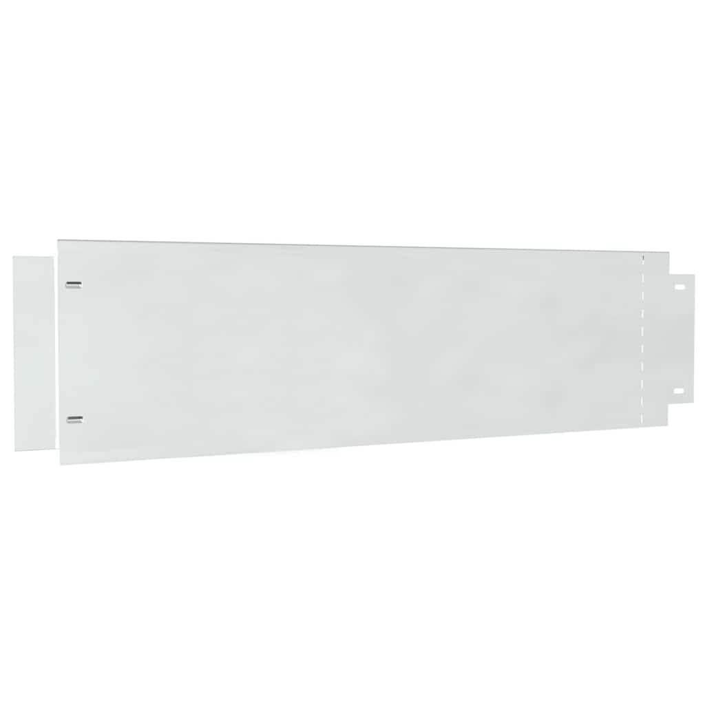 Plænekanter 5 pcs Sølv 100 x 25 x 0,07 cm Galvaniseret stål