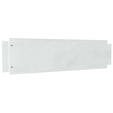 Plænekanter 10 stk. 100 x 25 x 0,07 cm Galvaniseret stål Sølv