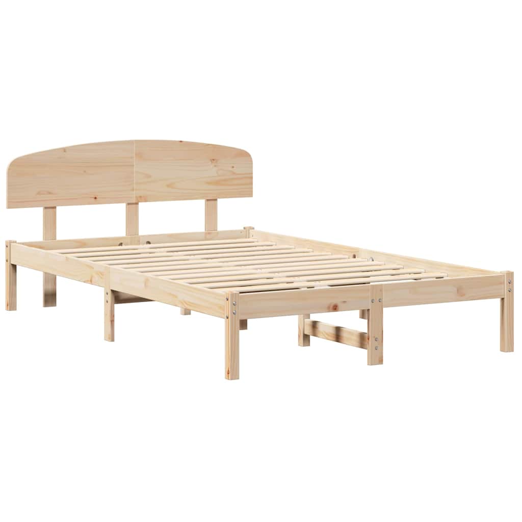 Sengestel Naturfarvet 120 x 200 cm Massiv fyrretræ