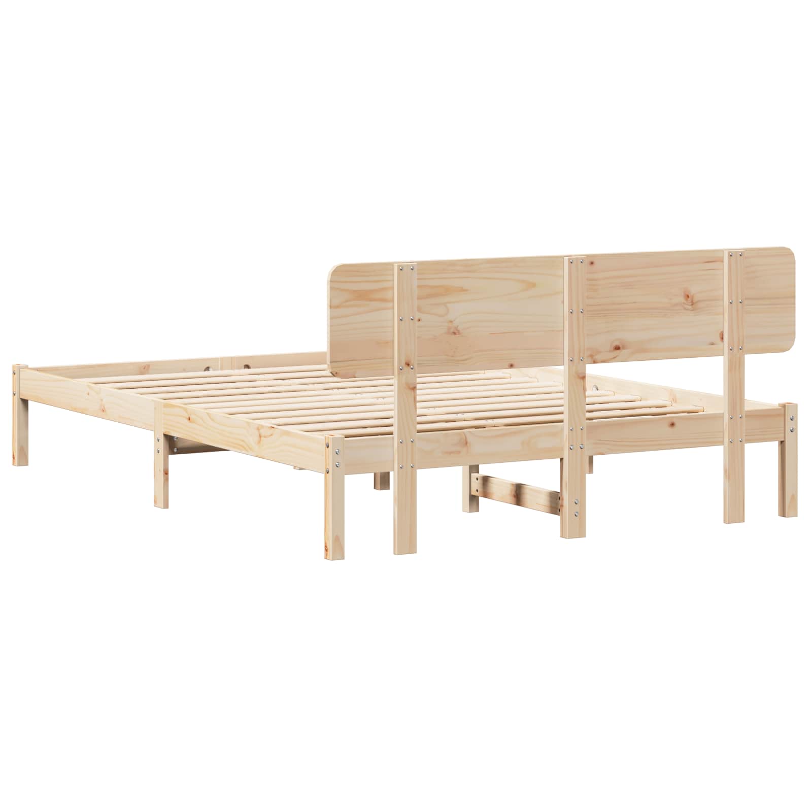 Sengestel Naturfarvet 140 x 200 cm Massiv fyrretræ