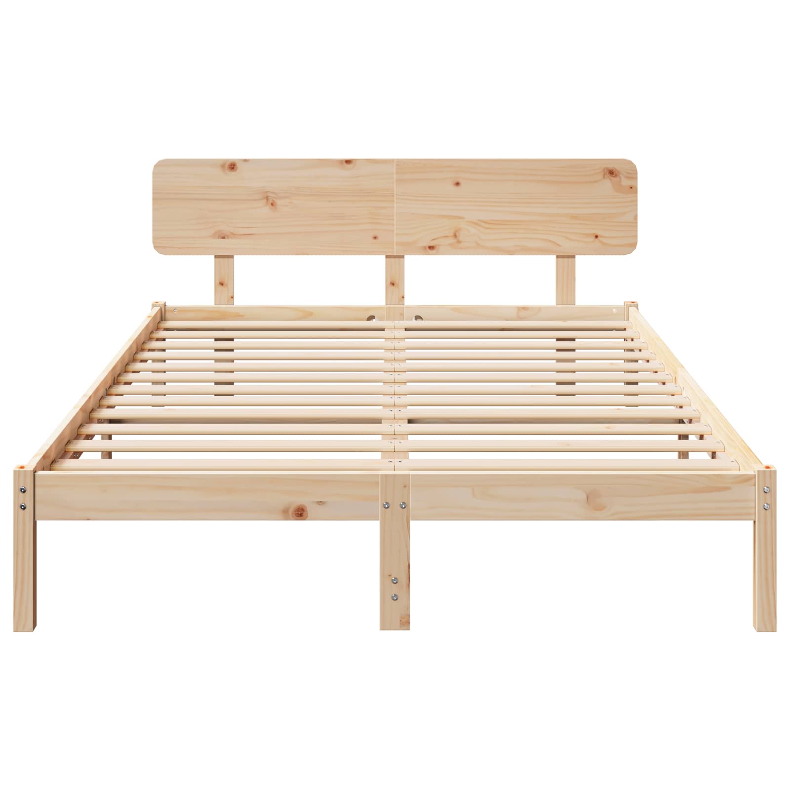 Sengestel Naturfarvet 140 x 200 cm Massiv fyrretræ
