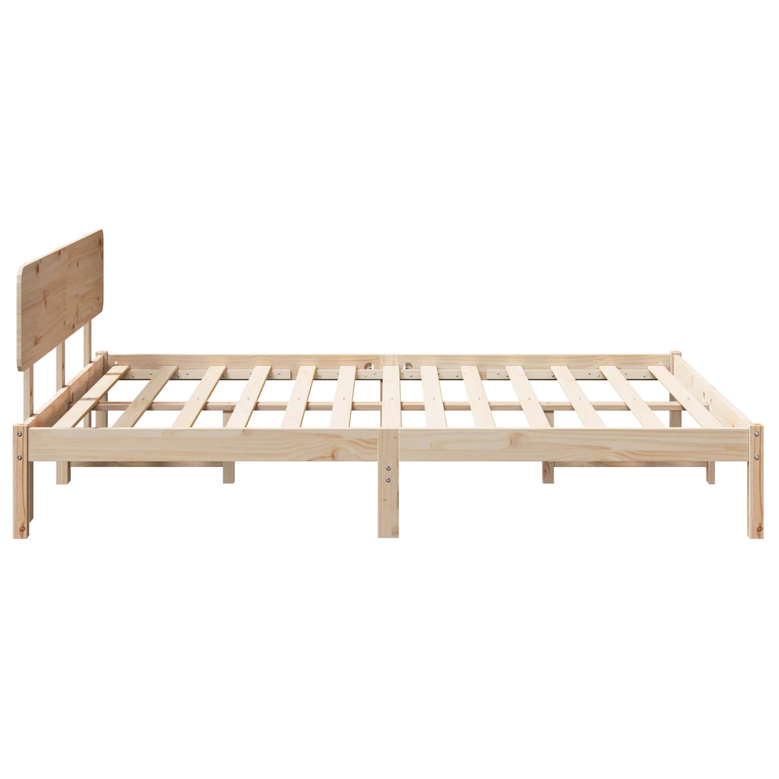 Sengestel Naturfarvet 140 x 200 cm Massiv fyrretræ
