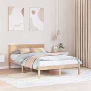 Sengestel Brun 120 x 190 cm Massivt fyrretræ