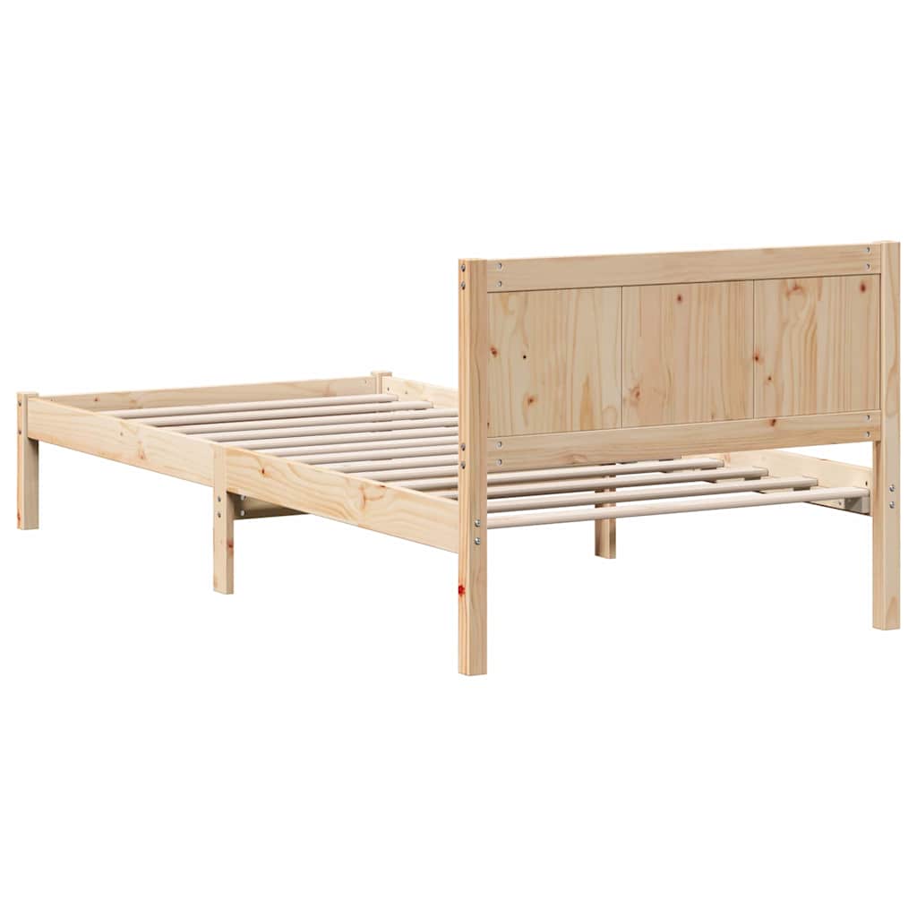 Sengestel Brun 80 x 200 cm Massivt fyrretræ