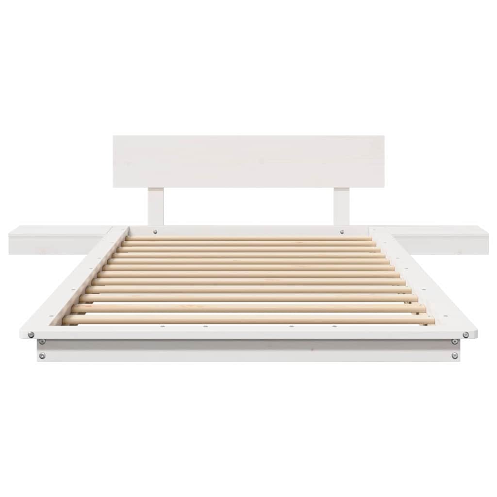 Sengestel Hvid 90 x 200 cm træ