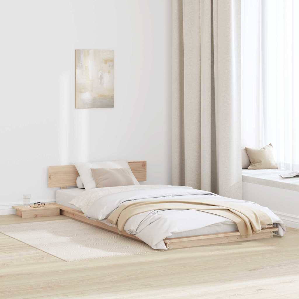 Sengestel Brun 75 x 190 cm træ