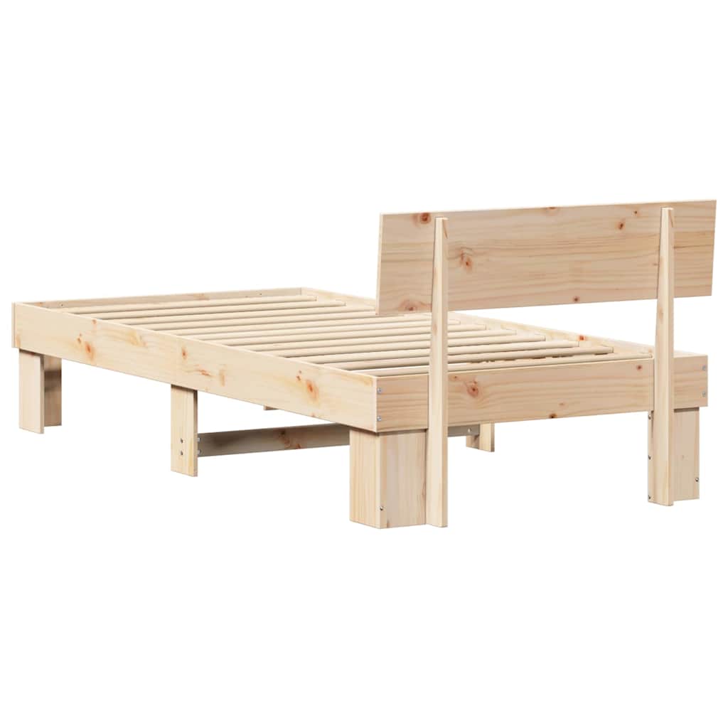 Sengestel Naturfarvet 80 x 200 cm Massiv fyrretræ