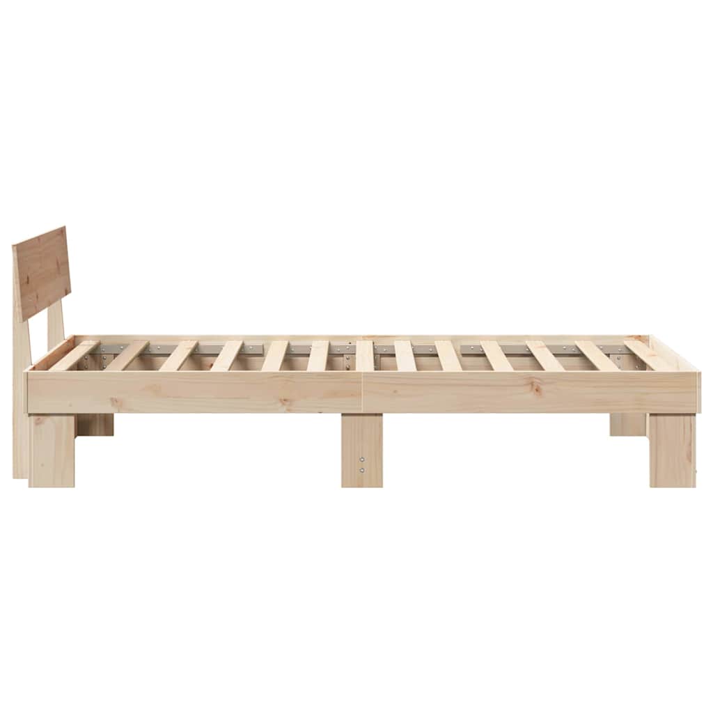 Sengestel Naturfarvet 80 x 200 cm Massiv fyrretræ