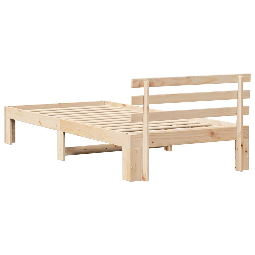 Sengestel Naturfarvet 80 x 200 cm Massiv fyrretræ