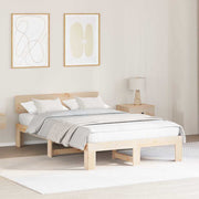 Sengestel Naturfarvet 120 x 190 cm Massiv fyrretræ
