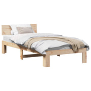 Sengestel Naturfarvet 90 x 200 cm Massiv fyrretræ