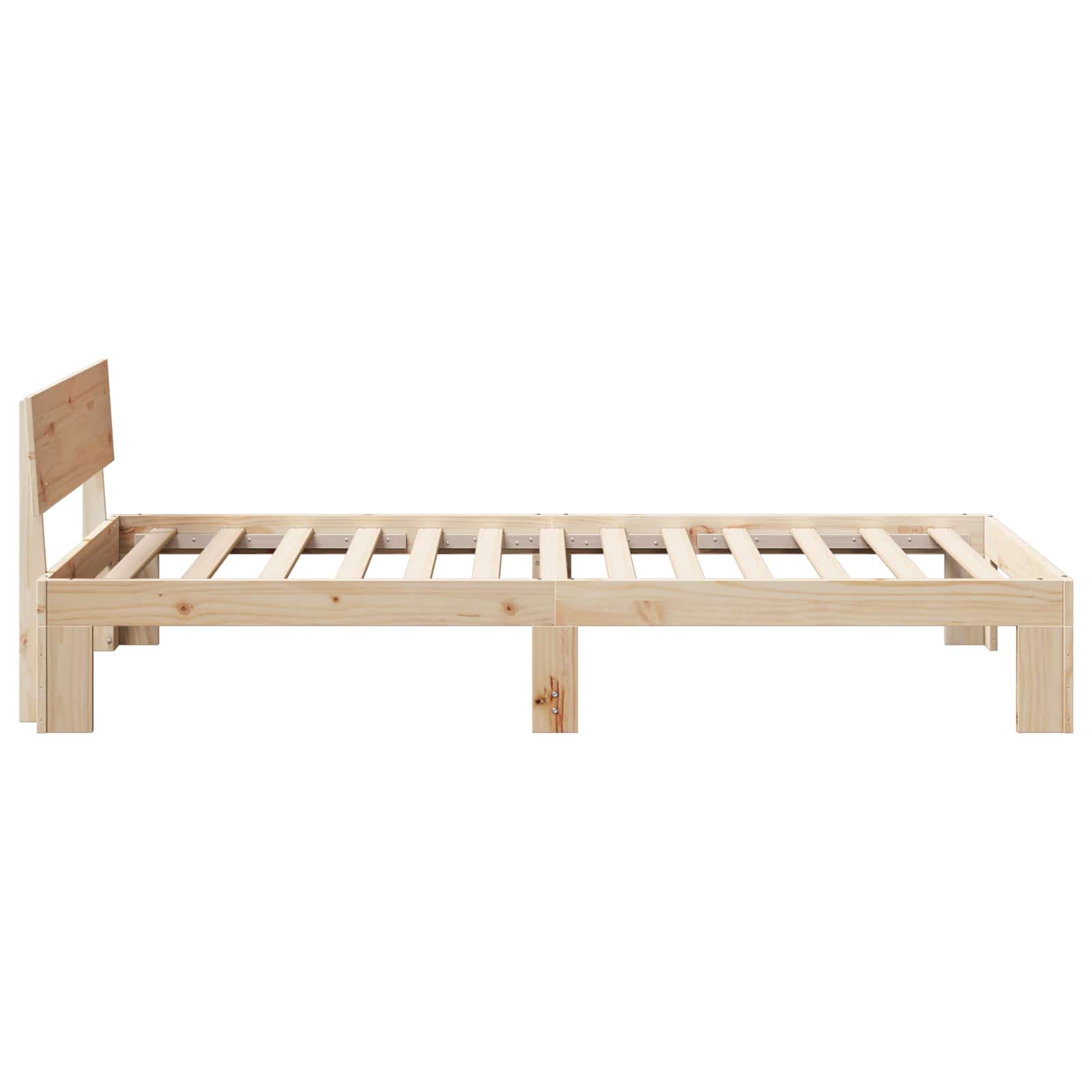 Sengestel Naturfarvet 90 x 200 cm Massiv fyrretræ