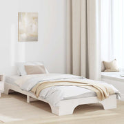 Sengestel Hvid 90 x 190 cm Massiv fyrretræ