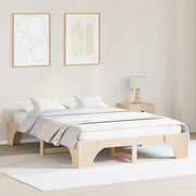Sengestel Naturfarvet 140 x 200 cm Massiv fyrretræ