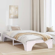 Sengestel Hvid 90 x 200 cm Massiv fyrretræ