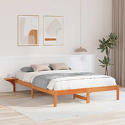 Sengestel Voks brun 160 x 200 cm Massiv fyrretræ