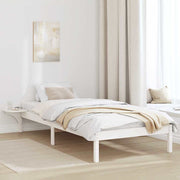 Sengestel Hvid 100 x 200 cm Massiv fyrretræ