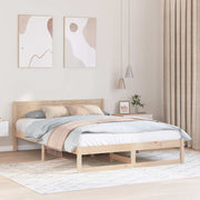Sengestel Naturfarvet 150 x 200 cm Massiv fyrretræ