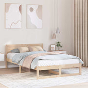 Sengestel Naturfarvet 120 x 190 cm Massiv fyrretræ