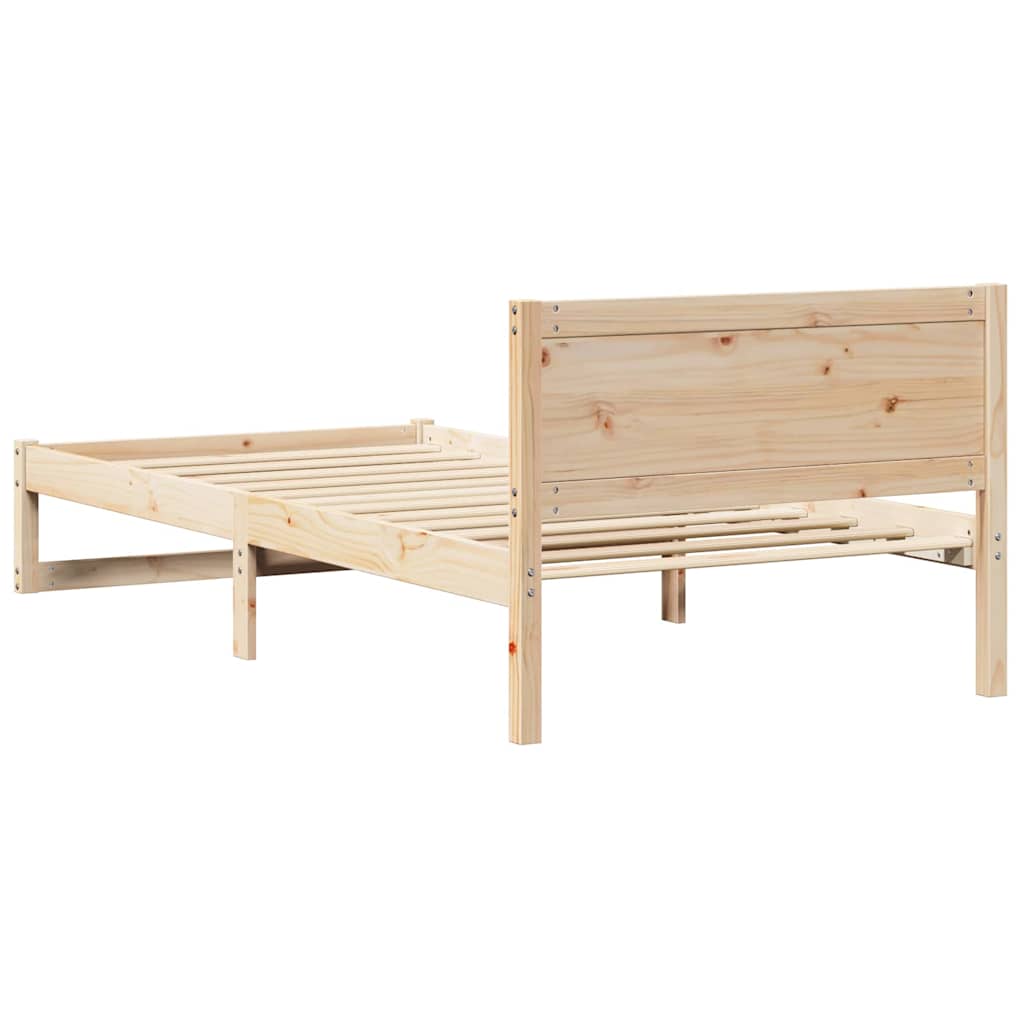 Sengestel Naturfarvet 100 x 200 cm Massiv fyrretræ