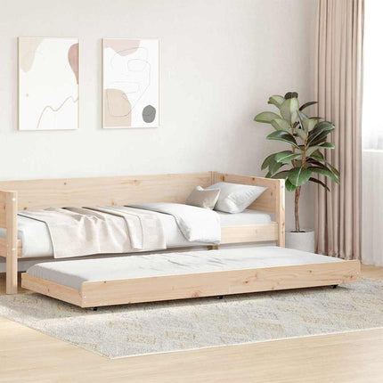 Sengestel Brun 80 x 200 cm Massivt fyrretræ