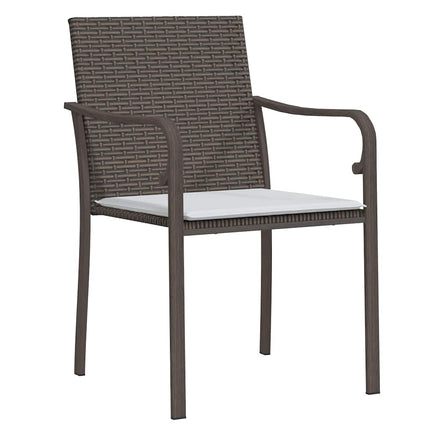 Have Spisebordssæt 5 pcs Brun og sort PE Rattan