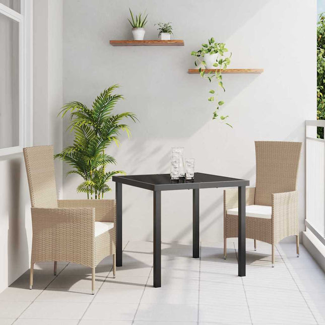 Have Spisebordssæt 3 stk. Beige polyrattan