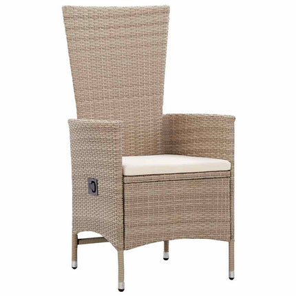 Have Spisebordssæt med pude 3 pcs Beige polyrattan