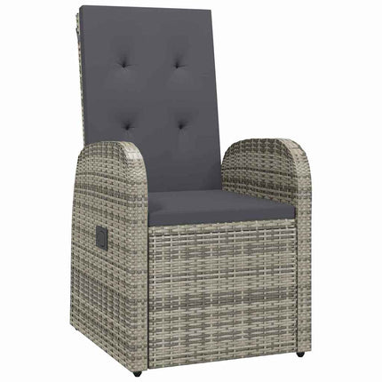 Have Spisebordssæt med pude 3 pcs Grå polyrattan
