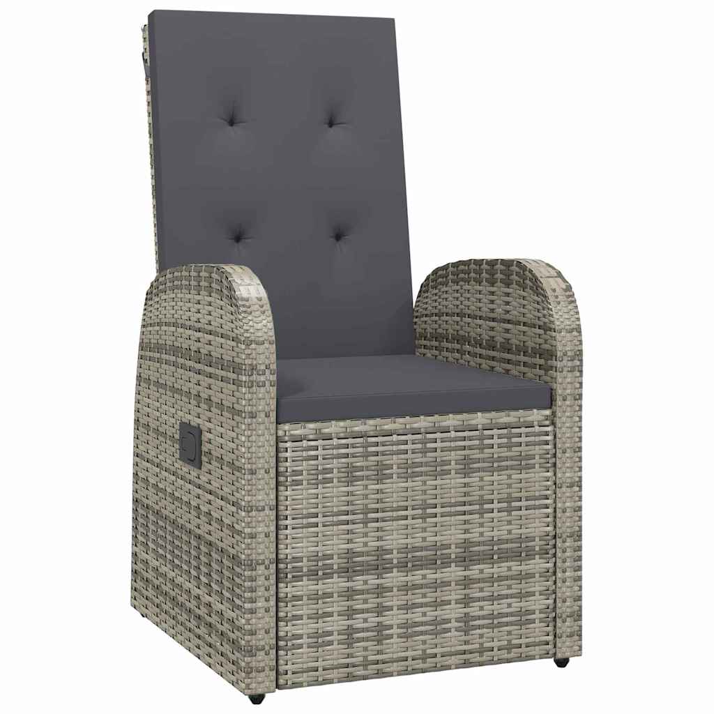 Have Spisebordssæt med pude 3 pcs Grå polyrattan