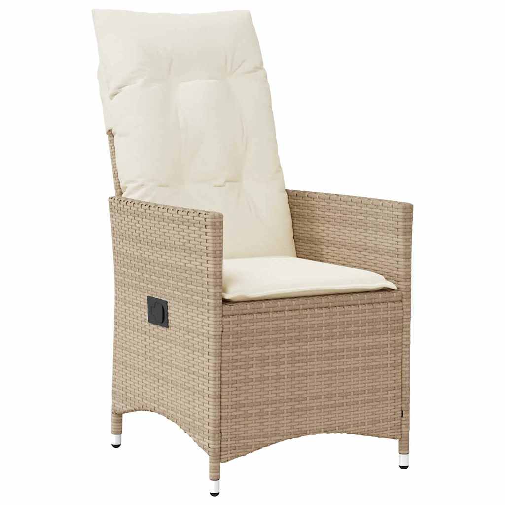 Have Spisebordssæt med pude 7 pcs Beige polyrattan