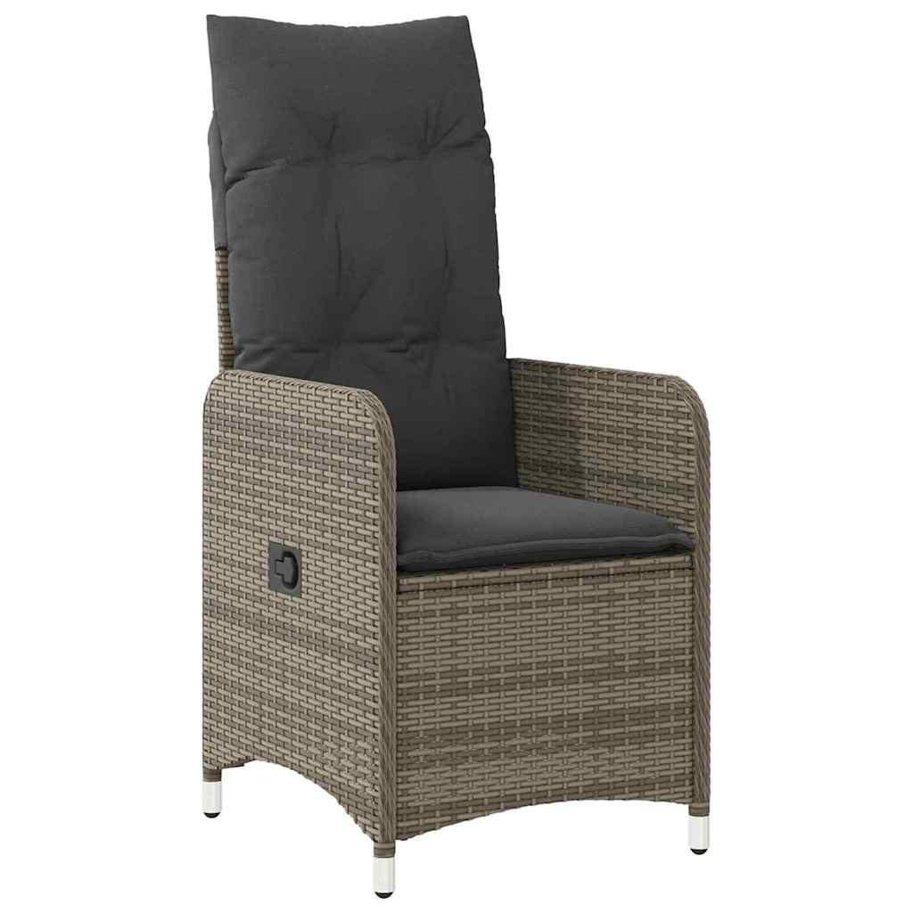 Have Spisebordssæt med pude 5 pcs Grå polyrattan